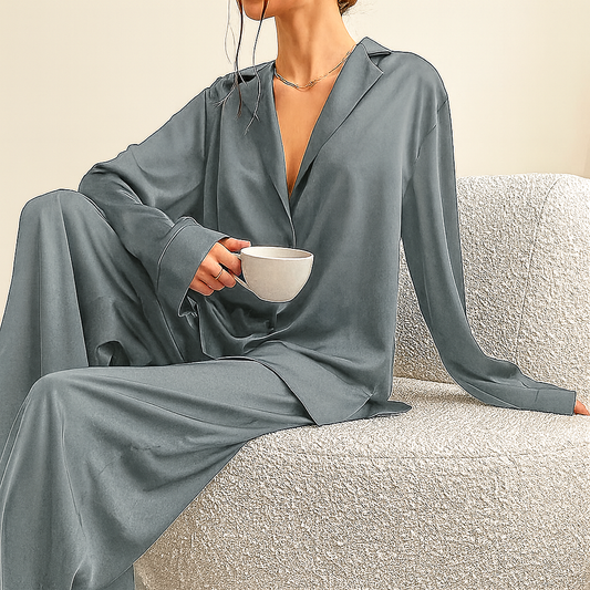 Pajama - Silk Satin Casual Set 2 Pieces