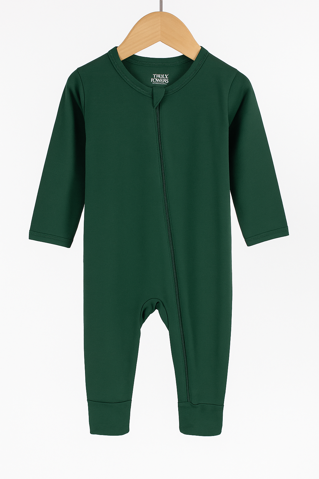 Long Sleeve Organic Cotton Baby Jumpsuit Double Zipper