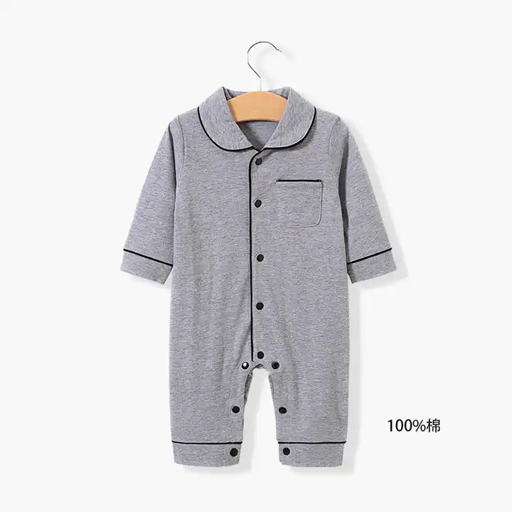 Premium Cotton Baby Romper – Long Sleeve Sleepwear Pajamas