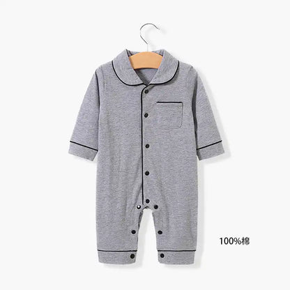 Premium Cotton Baby Romper – Long Sleeve Sleepwear Pajamas