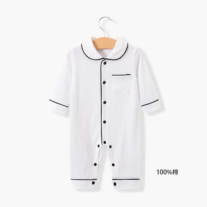 Premium Cotton Baby Romper – Long Sleeve Sleepwear Pajamas