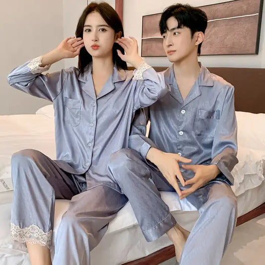 Pajama - Long Sleeve Trousers Couple Pajama Set 2 pieces (WOMEN)
