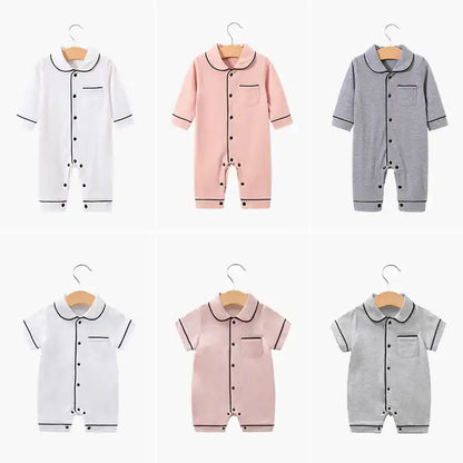 Premium Cotton Baby Romper – Long Sleeve Sleepwear Pajamas